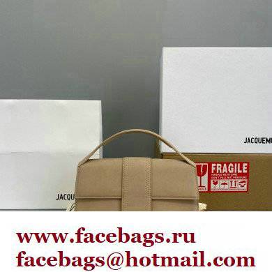 Jacquemus suede Le grand Bambino Large Envelope handbag nude - Click Image to Close