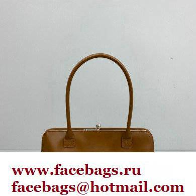 Jil Sander Goji Frame Small Hand Bag Brown - Click Image to Close