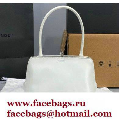 Jil Sander Goji Frame Square Small Shoulder Bag White - Click Image to Close