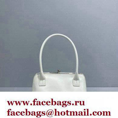 Jil Sander Goji Frame Square Small Shoulder Bag White