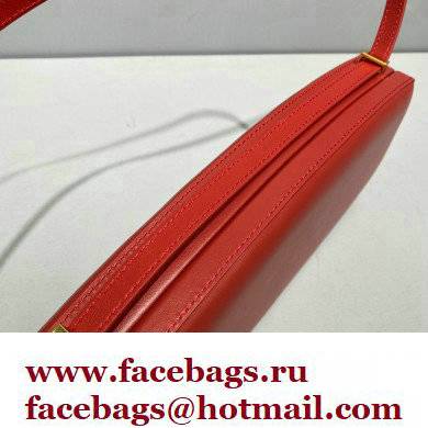 Jil Sander Leather Shoulder Bag Red