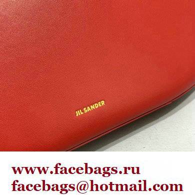 Jil Sander Leather Shoulder Bag Red - Click Image to Close