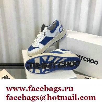 Jimmy Choo JC / ERIC HAZE FLORENT/F Trainers Sneakers White/Blue 2022 - Click Image to Close