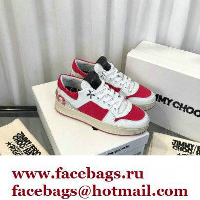 Jimmy Choo JC / ERIC HAZE FLORENT/F Trainers Sneakers White/Red 2022