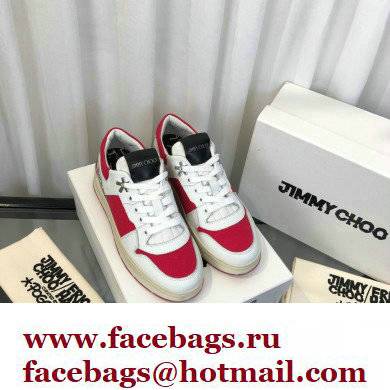Jimmy Choo JC / ERIC HAZE FLORENT/F Trainers Sneakers White/Red 2022 - Click Image to Close
