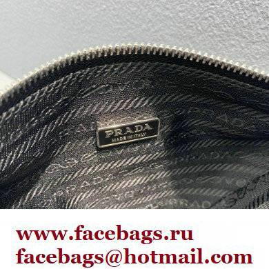 Prada Leather Triangle Pouch Bag 1NE039 Black 2022