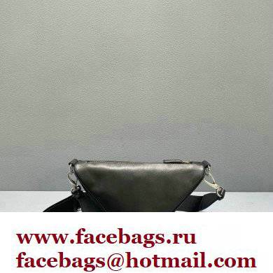 Prada Leather Triangle Shoulder Bag 1BH190 Black 2022