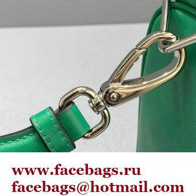 Prada Leather Triangle Shoulder Bag 1BH190 Green 2022