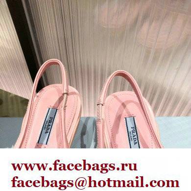 Prada Mesh fabric slingback pumps Pink 2022
