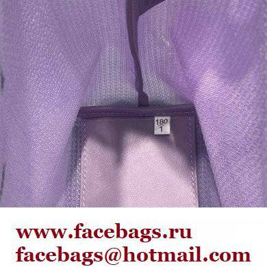 Prada Small Sequined Mesh Tote Bag 1BG417 Purple 2022