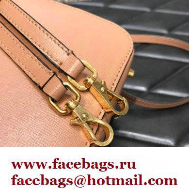 Valentino Alcove Rockstud Vlogo Leather Crossbody Bag Nude 2022 - Click Image to Close