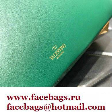 Valentino Stud Sign Nappa Shoulder Bag Green 2022 - Click Image to Close