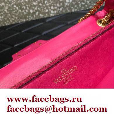 Valentino Stud Sign Nappa Shoulder Bag Pink 2022 - Click Image to Close