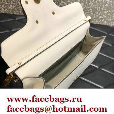 Valentino VLogo Signature Loco Shoulder Bag White 2022 - Click Image to Close