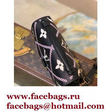 louis vuitton Pochette Metis handbag M46028 BLACK - Click Image to Close