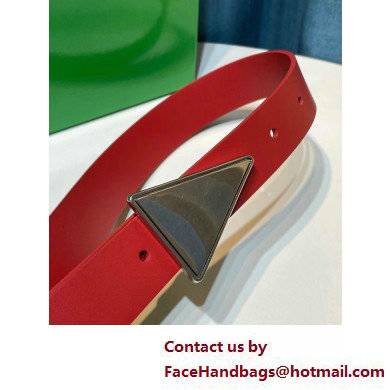 Bottega Veneta Width 2.5cm leather triangle belt 22