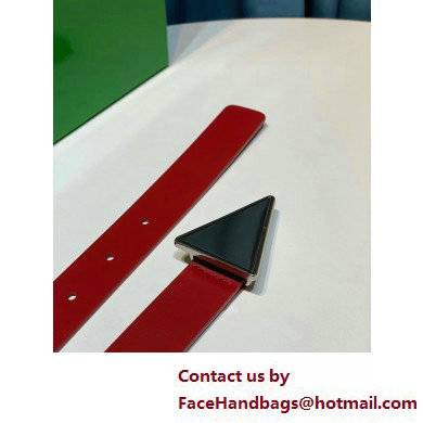 Bottega Veneta Width 2.5cm leather triangle belt 22