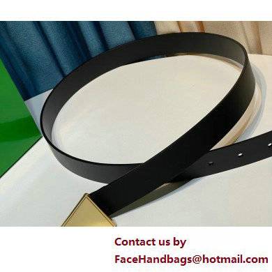 Bottega Veneta Width 2.5cm leather triangle belt 26