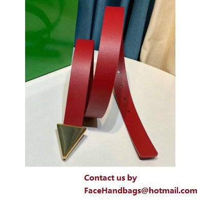 Bottega Veneta Width 2.5cm leather triangle belt 31