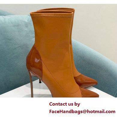 Casadei Heel 12cm Blade Leather ankle boots Patent Rodeo 2022 - Click Image to Close