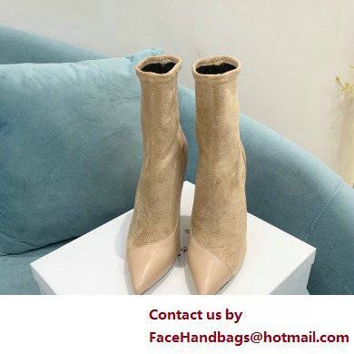 Casadei Heel 12cm Blade Leather ankle boots Suede Beige 2022 - Click Image to Close