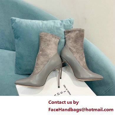 Casadei Heel 12cm Blade Leather ankle boots Suede Gray 2022