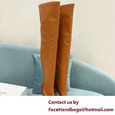 Casadei Heel 12cm Blade Leather over-the-knee boots Patent Rodeo 2022 - Click Image to Close
