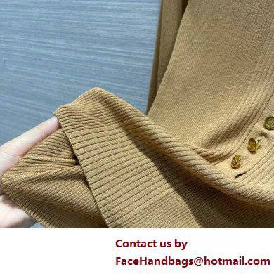 GUCCI Extra fine viscose polo knit APRICOT 2022 - Click Image to Close