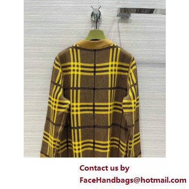 Gucci Reversible knit wool cardigan CAMEL AND BROWN 2022 - Click Image to Close