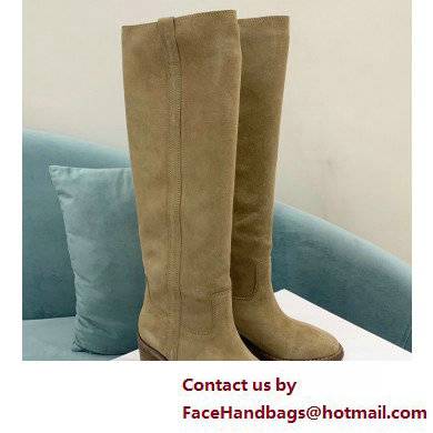 Isabel Marant Heel 6.5cm SEENIA LEATHER boots Suede Beige 2022 - Click Image to Close
