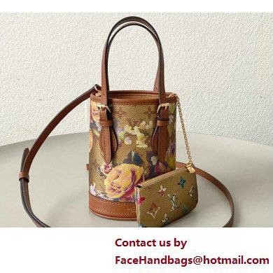 Louis Vuitton Canvas Nano Bucket Bag M81724 buttercup floral pattern