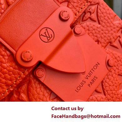 Louis Vuitton Taurillon Monogram leather S-Lock Vertical wearable wallet Bag Orange
