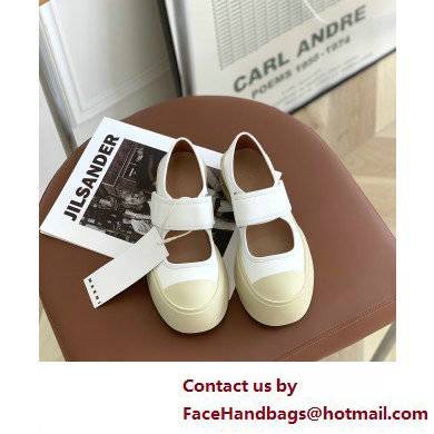 Marni leather Pablo Mary Jane Sneakers White 2022 - Click Image to Close