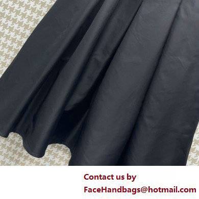 PRADA Re-Nylon circle skirt BLACK with a pouch 2022