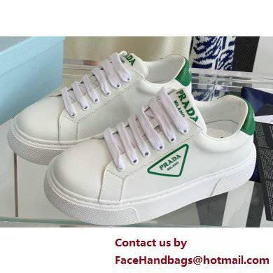Prada Calfskin White Sneakers 06 2022 - Click Image to Close