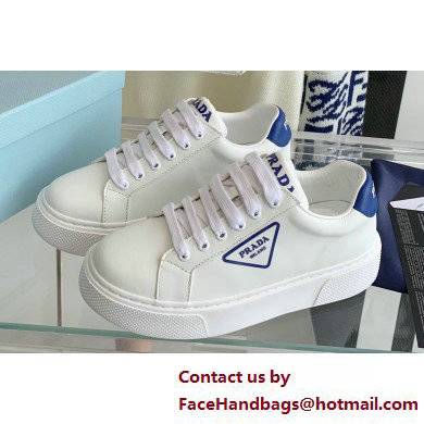 Prada Calfskin White Sneakers 08 2022 - Click Image to Close