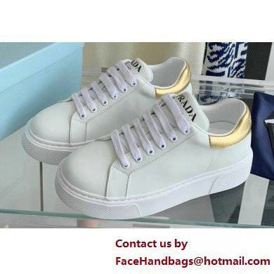 Prada Calfskin White Sneakers 12 2022 - Click Image to Close