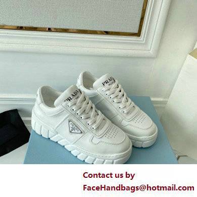 Prada Leather Sneakers 2EE378 02 2022 - Click Image to Close