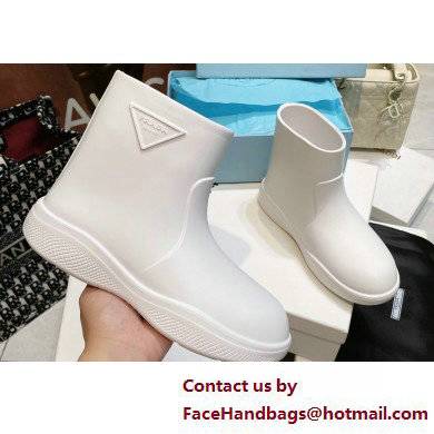 Prada Rubber booties 1T859M White 2022 - Click Image to Close