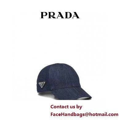 Prada denim baseball cap navy 2022 - Click Image to Close