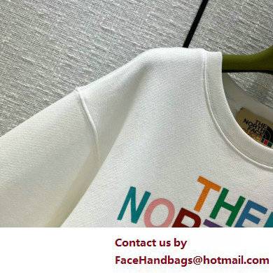 The North Face x Gucci sweatshirt white 2022