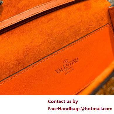Valentino Garavani Loco embroidered small shoulder bag YELLOW 2022