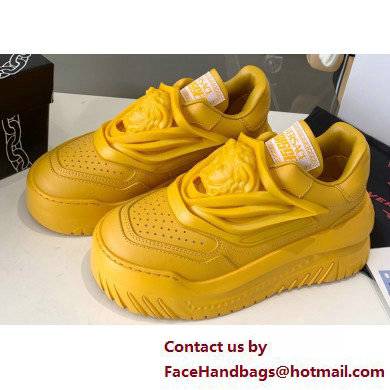 Versace La Medusa Odissea Sneakers Yellow 2022 - Click Image to Close