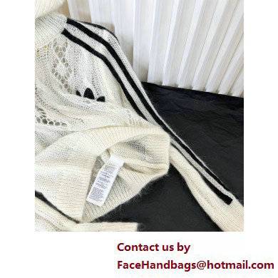 adidas x Gucci mohair knit sweater WHITE 2022 - Click Image to Close