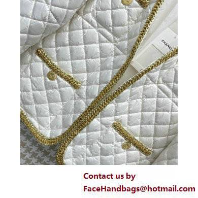 chanel white quilting Down Jacket 2022