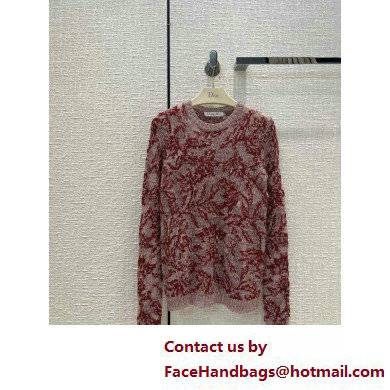 dior Red Technical Cashmere,Mohair and Silk Knit 2022