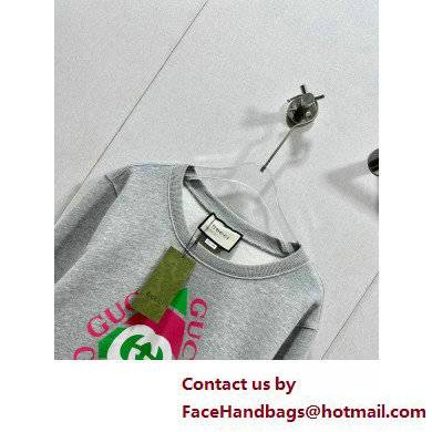 gucci Cotton jersey sweatshirt gray 2022 - Click Image to Close