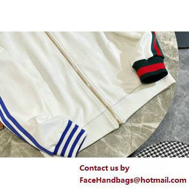 gucci adidas x Gucci flared zip jacket and jogging pants white 2022
