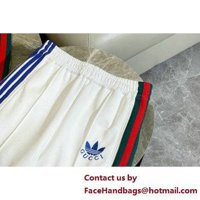 gucci adidas x Gucci flared zip jacket and jogging pants white 2022
