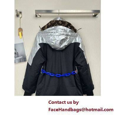 louis vuitton Electric Accent Ski Jacket black 2022 - Click Image to Close